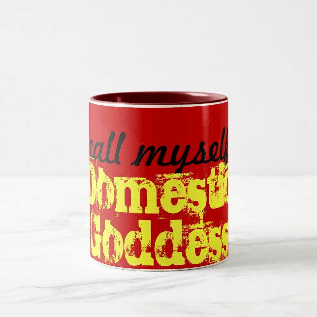 De Café Em Dois Tons Caneca doméstica da deusa (Centro)