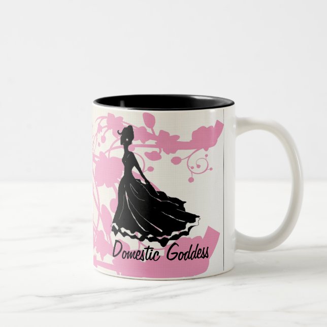 De Café Em Dois Tons Caneca doméstica da deusa (Direita)