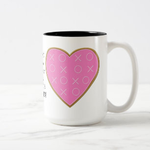 De Café Em Dois Tons Caneca dos abraços e dos beijos