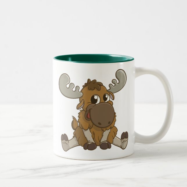 De Café Em Dois Tons Caneca dos alces (Direita)