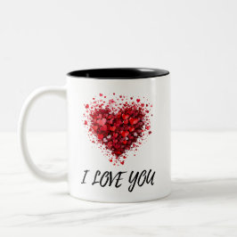 DE CAFÉ EM DOIS TONS CANECA DOS AMANTES