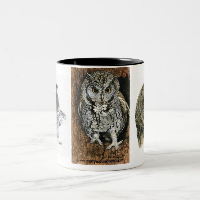 De Café Em Dois Tons Caneca dos amantes da coruja (Centro)