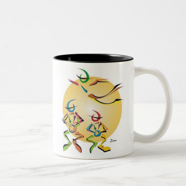 De Café Em Dois Tons Caneca dos bongos (Direita)