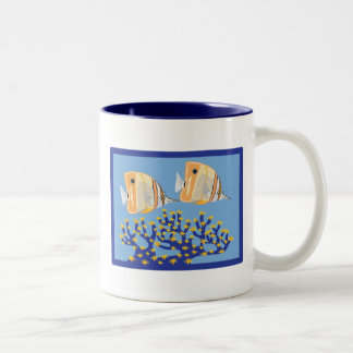De Café Em Dois Tons Caneca dos Butterflyfish