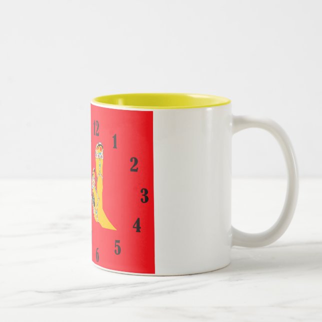 De Café Em Dois Tons Caneca dos calçados da forma (Direita)