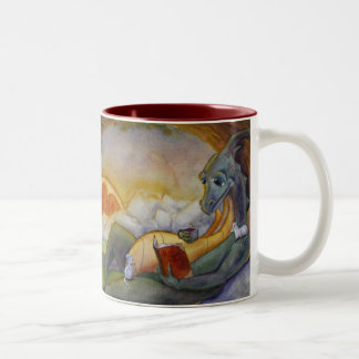 De Café Em Dois Tons Caneca dos contos do dragão