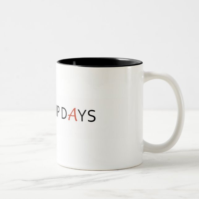 De Café Em Dois Tons Caneca dos DIAS da NAVE ESPACIAL (Direita)