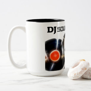 De Café Em Dois Tons Caneca dos efeitos sadios do DJ