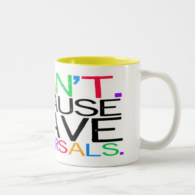 De Café Em Dois Tons Caneca dos ensaios (Direita)