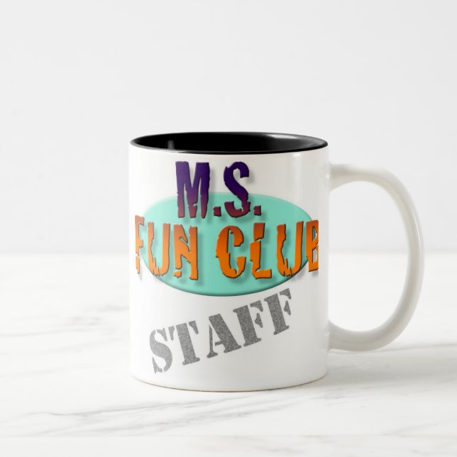 De Café Em Dois Tons Caneca dos funcionarios do clube do divertimento (Direita)