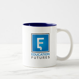 De Café Em Dois Tons Caneca dos futuros da educação - azul