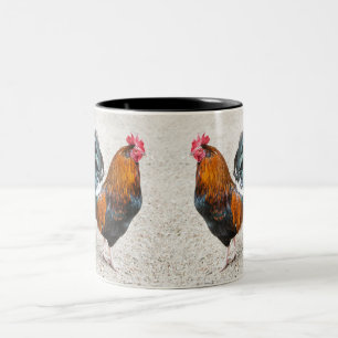 De Café Em Dois Tons Caneca dos galos