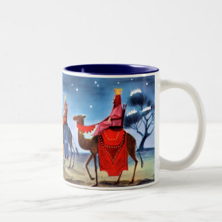 De Café Em Dois Tons Caneca dos homens sábios do vintage três