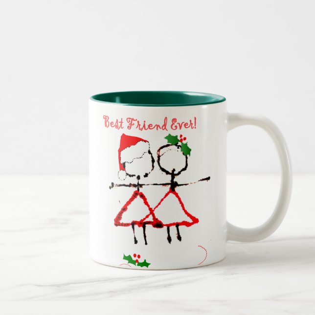 De Café Em Dois Tons Caneca dos melhores amigos (Direita)