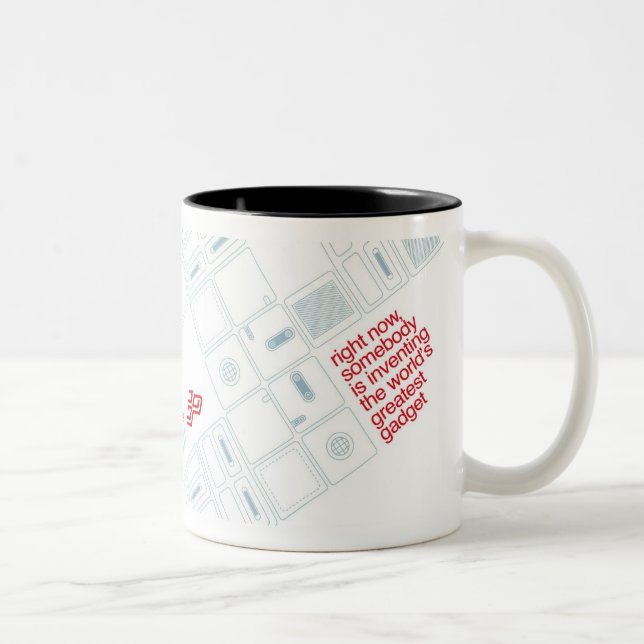 De Café Em Dois Tons Caneca dos módulos do INSETO - personalizada (Direita)