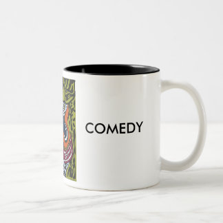 De Café Em Dois Tons Caneca dos "momentos"; COMÉDIA & TRAGÉDIA