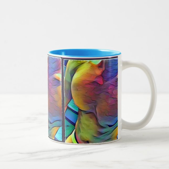 De Café Em Dois Tons Caneca dos nadadores (Direita)