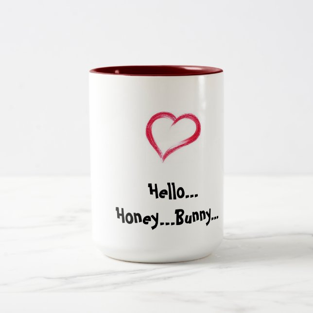 De Café Em Dois Tons Caneca dos namorados (Centro)