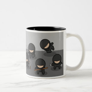 De Café Em Dois Tons caneca dos ninjas