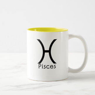 De Café Em Dois Tons Caneca dos peixes