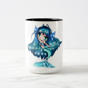 De Café Em Dois Tons Caneca dos peixes