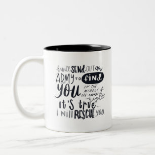 De Café Em Dois Tons Caneca dos poemas líricos do salvamento