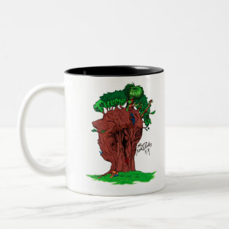 De Café Em Dois Tons Caneca dos punks da árvore