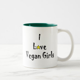 De Café Em Dois Tons Caneca dos Vegans do amor
