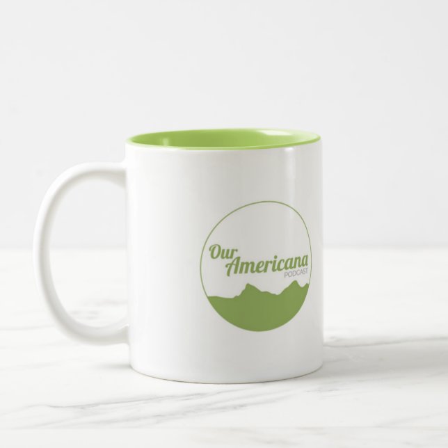De Café Em Dois Tons Caneca Dourado do rio (Esquerda)