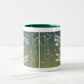 De Café Em Dois Tons Caneca Draw With Me