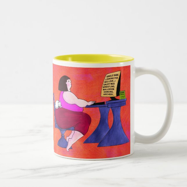 De Café Em Dois Tons Caneca DREAMS na rede (Direita)