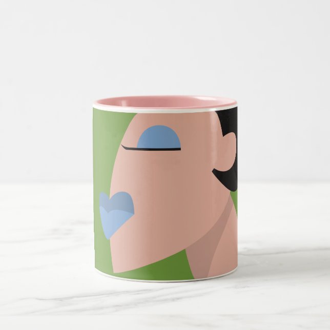 DE CAFÉ EM DOIS TONS CANECA DUAS VEZES BEIJADA (Centro)