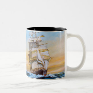 De Café Em Dois Tons Caneca dupla do cruzamento
