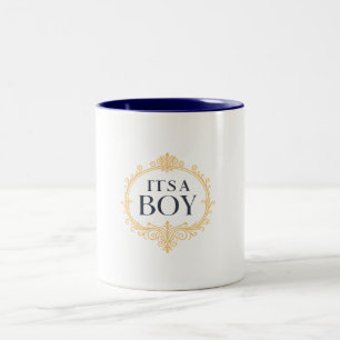 De Café Em Dois Tons Caneca - É um Menino