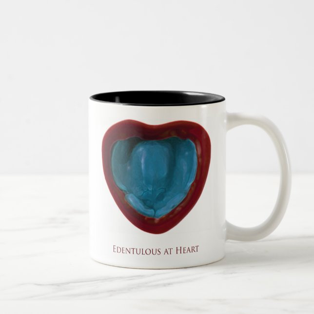 De Café Em Dois Tons Caneca Edentulous (Direita)
