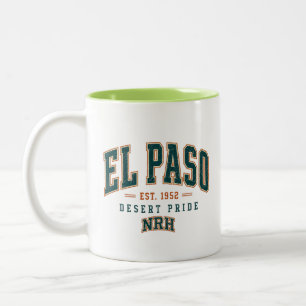 De Café Em Dois Tons Caneca El Paso 1952 Desert Pride Vintage Americana