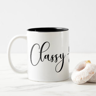 De Café Em Dois Tons Caneca elegante & Sassy
