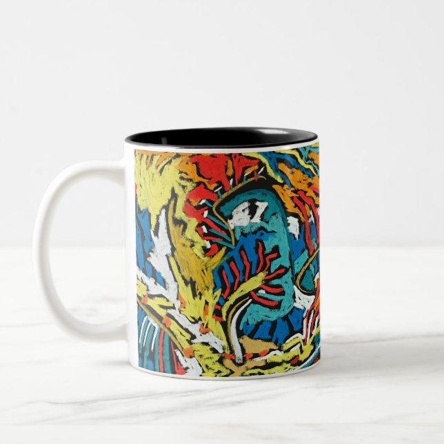 De Café Em Dois Tons Caneca elétrica das árvores (Esquerda)