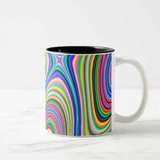 De Café Em Dois Tons Caneca elíptica do divertimento