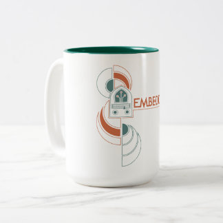 De Café Em Dois Tons Caneca encaixada