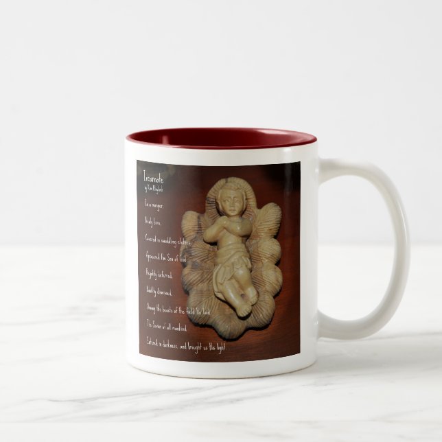 De Café Em Dois Tons Caneca encarnada (Direita)