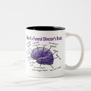 De Café Em Dois Tons Caneca engraçada do cérebro do diretor