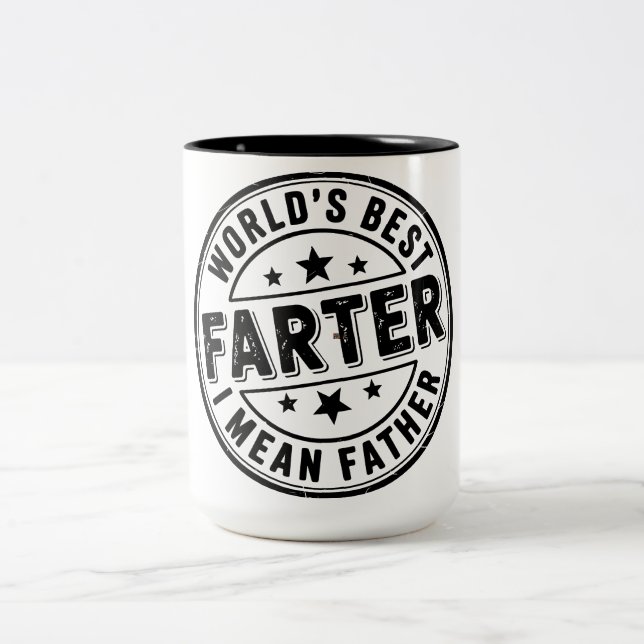 De Café Em Dois Tons Caneca engraçada do Dia dos Pais (Centro)