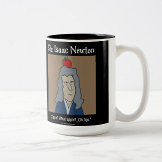 De Café Em Dois Tons Caneca Engraçada do Newton