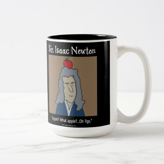 De Café Em Dois Tons Caneca Engraçada do Newton (Direita)