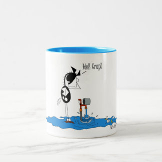 De Café Em Dois Tons Caneca engraçada dos desenhos animados do cavalo