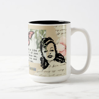 De Café Em Dois Tons Caneca engraçada e atrevida