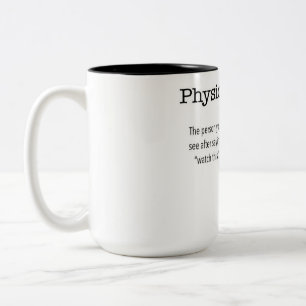 De Café Em Dois Tons Caneca engraçada fisioterapeuta