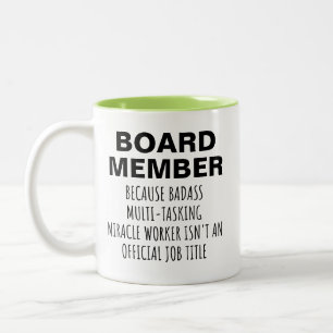 De Café Em Dois Tons Caneca engraçada para membro do conselho presente 