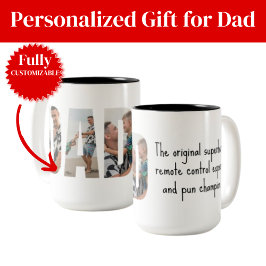 De Café Em Dois Tons Caneca Engraçada para Pai – Super-herói Original e